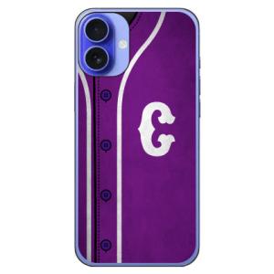 Cf LTD ベースボール パープル C スマホケース (ハード ケース カバー) iPhone 1...