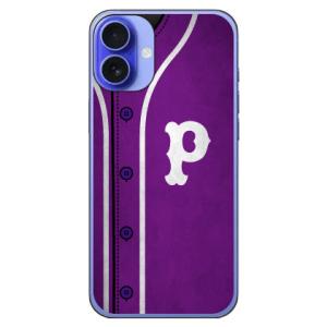 Cf LTD ベースボール パープル P スマホケース (ハード ケース カバー) iPhone 1...