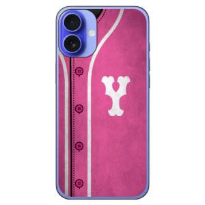 Cf LTD ベースボール ピンク Y スマホケース (ハード ケース カバー) iPhone 16
