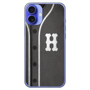 Cf LTD ベースボール グレー H スマホケース (ハード ケース カバー) iPhone 16