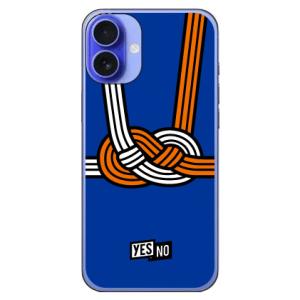 ハッピーギフト ブルー (ハード ケース カバー) YESNO iPhone 16