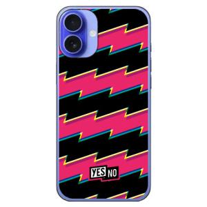 ライトニングボーダー ピンク (ハード ケース カバー) YESNO iPhone 16