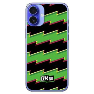 ライトニングボーダー グリーン (ハード ケース カバー) YESNO iPhone 16