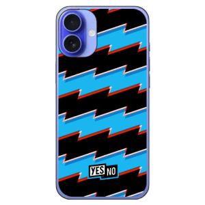 ライトニングボーダー サックスブルー (ハード ケース カバー) YESNO iPhone 16