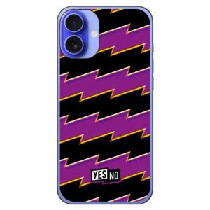 ライトニングボーダー パープル (ハード ケース カバー) YESNO iPhone 16