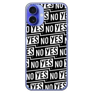 YESNOラベル ホワイト (ハード ケース カバー) YESNO iPhone 16