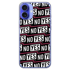 YESNOラベル ピンク (ハード ケース カバー) YESNO iPhone 16