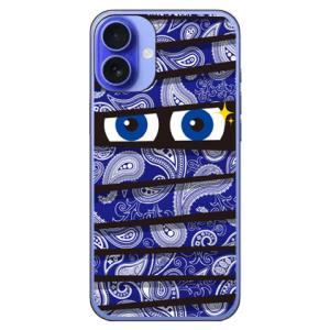 ミイラくん ペイズリーブルー (ハード ケース カバー) YESNO iPhone 16