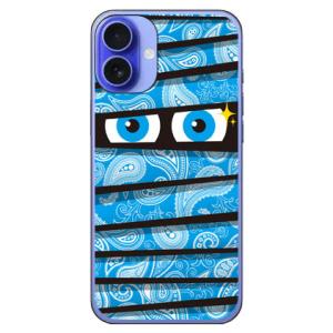 ミイラくん ペイズリーサックスブルー (ハード ケース カバー) YESNO iPhone 16