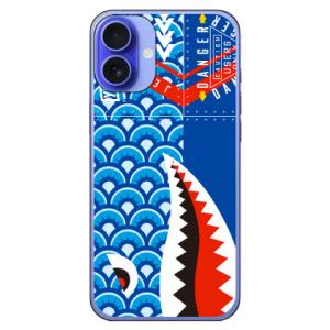 シャーク 鯉のぼり ブルー (ハード ケース カバー) YESNO iPhone 16