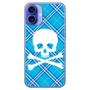 スカルパンク ブルー (ハード ケース カバー) SECOND SKIN iPhone 16