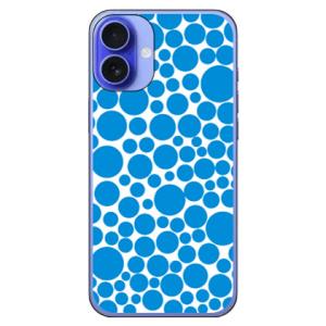 バブルドット ホワイト×ブルー (ハード ケース カバー) SECOND SKIN iPhone 1...