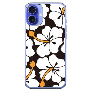 北欧ハイビスカス ホワイト (ハード ケース カバー) SECOND SKIN iPhone 16