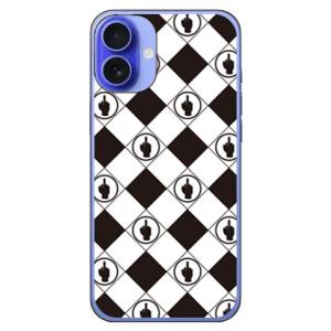 F rhombuses ホワイト×ブラック (ハード ケース カバー) SECOND SKIN iP...