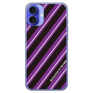 Stripe ブラック (ハード ケース カバー) SECOND SKIN iPhone 16