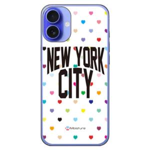 NYC マルチハートドットホワイト (ハード ケース カバー) SECOND SKIN iPhone...