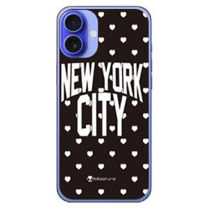 NYC ホワイトハートドット (ハード ケース カバー) SECOND SKIN iPhone 16