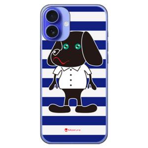 Doggy Stripe ネイビー (ハード ケース カバー) SECOND SKIN iPhone...