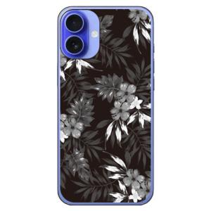 リゾートフラワー ブラック (ハード ケース カバー) SECOND SKIN iPhone 16