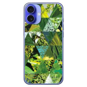 グリーンテクスチャ トライアングル (ハード ケース カバー) Coverfull iPhone 1...