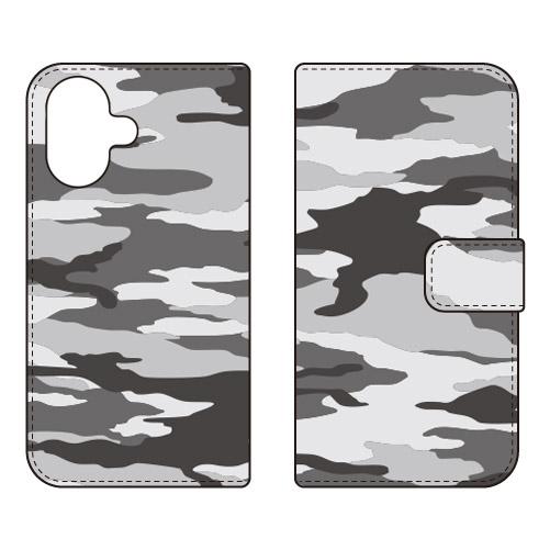 手帳型スマホケース 都市型迷彩 (受注生産)  SECOND SKIN iPhone 17