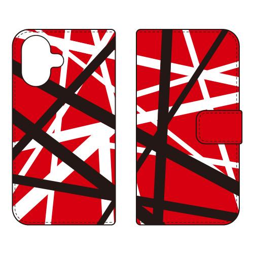 手帳型スマホケース ロックオマージュ レッド (受注生産)  SECOND SKIN iPhone ...