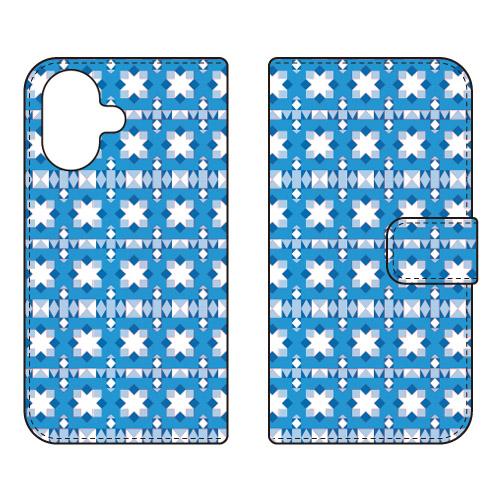 手帳型スマホケース EU TYPE1 ターコイズ (受注生産)  SECOND SKIN iPhon...