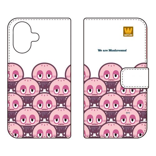 手帳型スマホケース mushrooms (受注生産)  SECOND SKIN iPhone 17