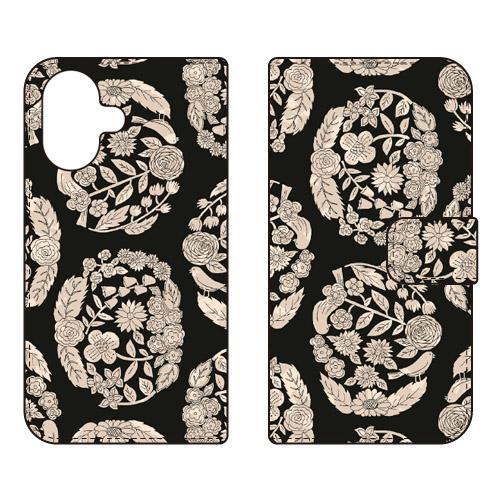 手帳型スマホケース SINDEE Dream Circle （ブラック） (受注生産)  SECON...