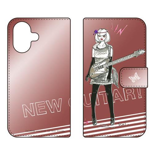 手帳型スマホケース 池田ハルNew Guitar チョコ (受注生産)  SECOND SKIN i...