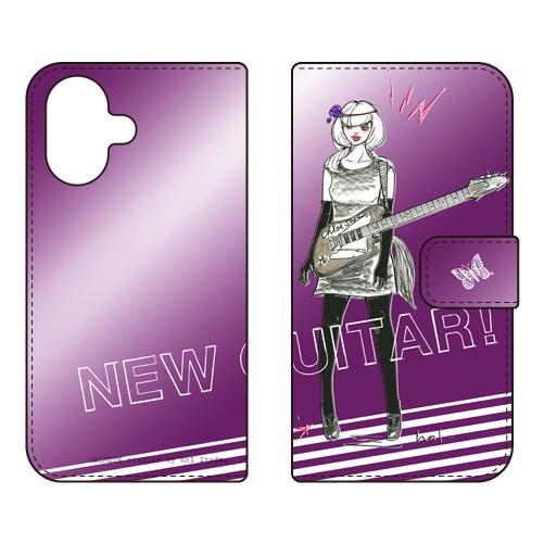 手帳型スマホケース 池田ハルNew Guitar パープル (受注生産)  SECOND SKIN ...