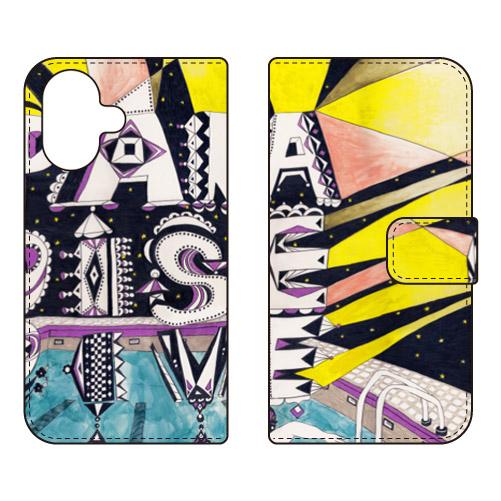 手帳型スマホケース 若林夏 paradise dive (受注生産)  SECOND SKIN iP...