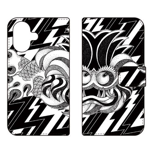 手帳型スマホケース ICHASU RAIJIN (受注生産)  SECOND SKIN iPhone...