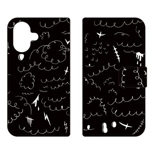 手帳型スマホケース 441 Wool 100% (受注生産)  SECOND SKIN iPhone...