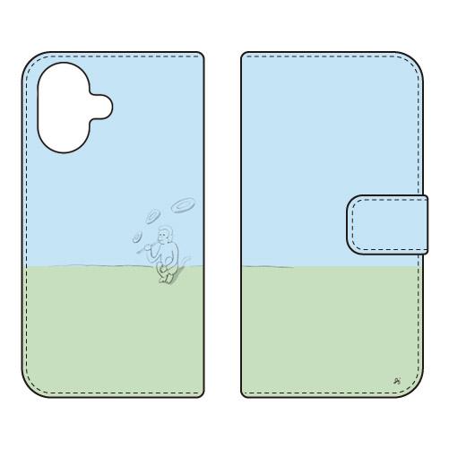 手帳型スマホケース HUMON design by オブチジン (受注生産)  SECOND SKI...