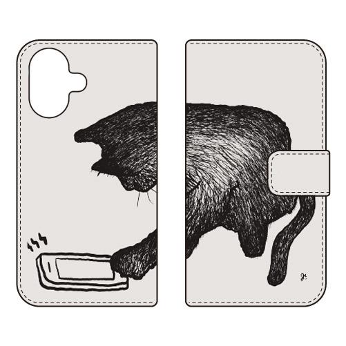 手帳型スマホケース オブチジン KOT01 (受注生産)  SECOND SKIN iPhone 1...