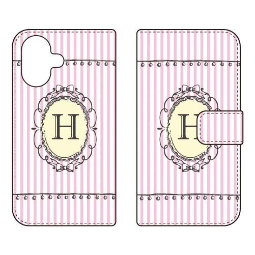 手帳型スマホケース H （ピンク） (受注生産)  Cf LTD iPhone 17
