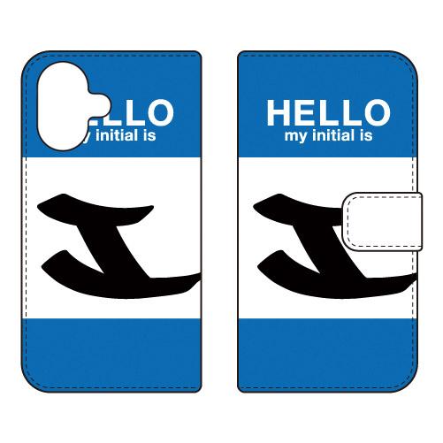 手帳型スマホケース ハロー I （ブルー） (受注生産)  Cf LTD iPhone 17