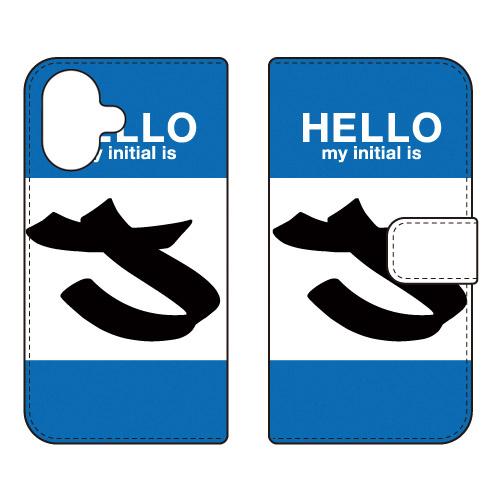 手帳型スマホケース ハロー J （ブルー） (受注生産)  Cf LTD iPhone 17