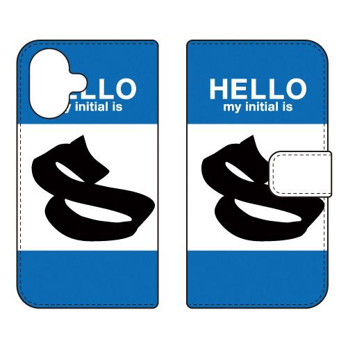 手帳型スマホケース ハロー S （ブルー） (受注生産)  Cf LTD iPhone 17