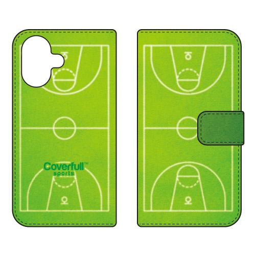 手帳型スマホケース バスケット グリーン (受注生産)  Cf LTD iPhone 17