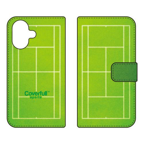 手帳型スマホケース テニス グリーン (受注生産)  Cf LTD iPhone 17