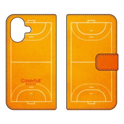 手帳型スマホケース ハンドボール オレンジ (受注生産)  Cf LTD iPhone 17