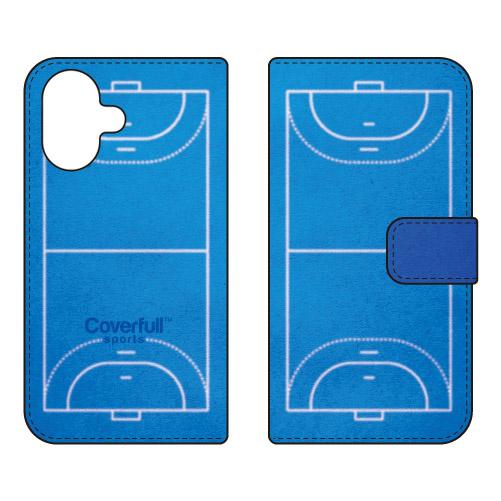 手帳型スマホケース ハンドボール ブルー (受注生産)  Cf LTD iPhone 17