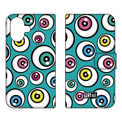 手帳型スマホケース アイズ エメラルド (受注生産)  YESNO iPhone 17