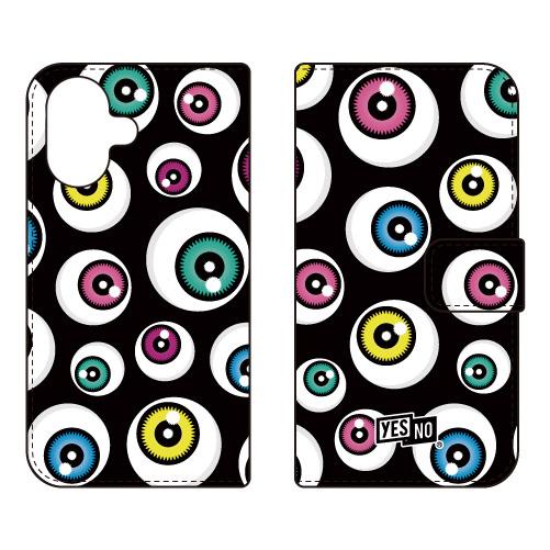 手帳型スマホケース アイズ ブラック (受注生産)  YESNO iPhone 17