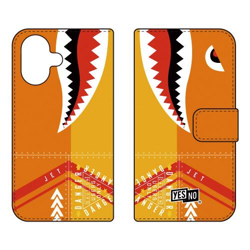 手帳型スマホケース シャーク イエロー (受注生産)  YESNO iPhone 17