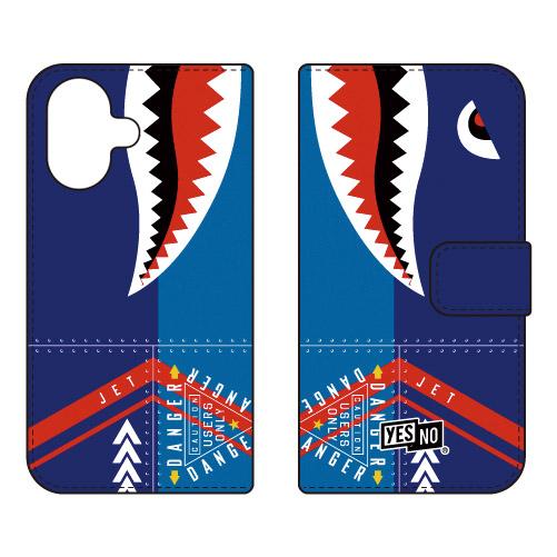 手帳型スマホケース シャーク ブルー (受注生産)  YESNO iPhone 17