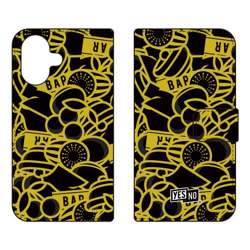 手帳型スマホケース スロット ブラック (受注生産)  YESNO iPhone 17