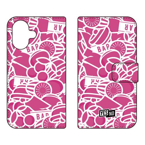 手帳型スマホケース スロット ピンク (受注生産)  YESNO iPhone 17